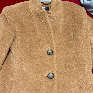 Donna Karan Long Camel Colored Coat Size 6